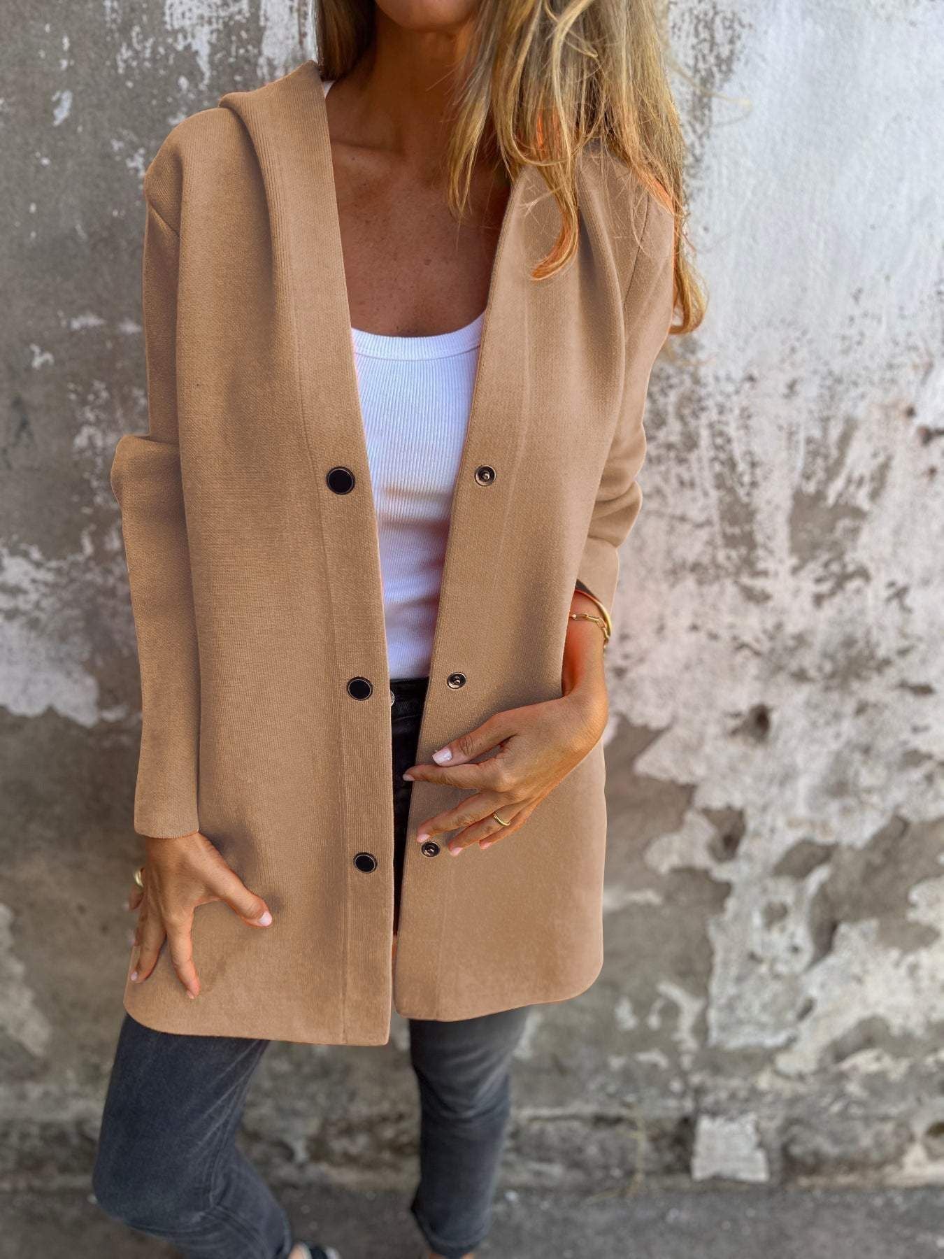 Cardigan à capuche femme – Style décontracté et chic