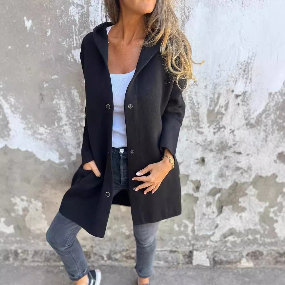 Cardigan à capuche femme – Style décontracté et chic