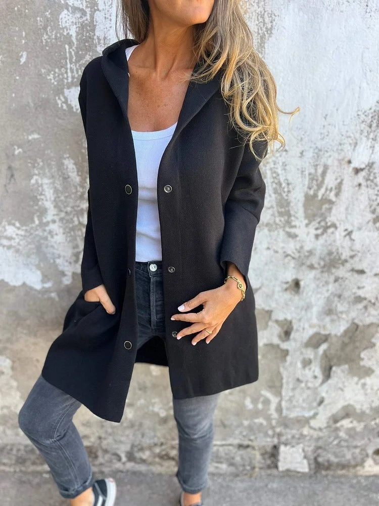 Cardigan à capuche femme – Style décontracté et chic