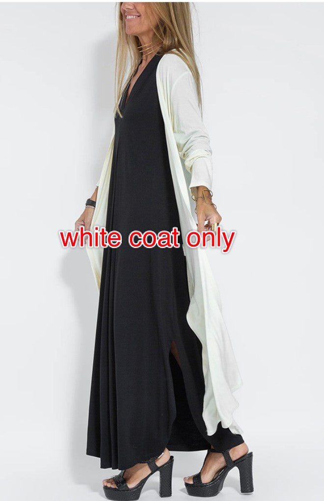 Robe longue élégante + Cardigan OFFERT