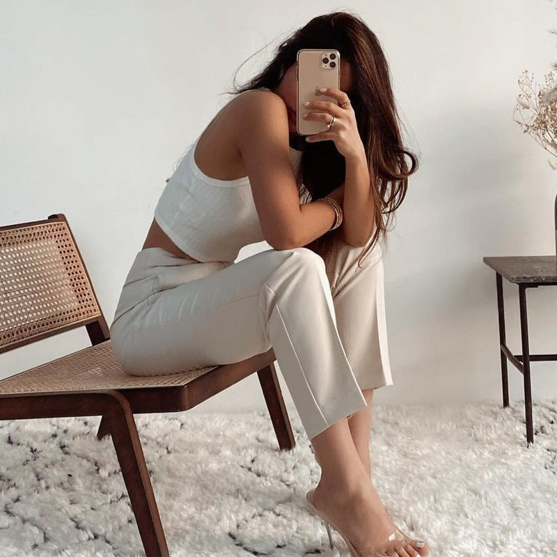 Pantalon Femme Taille Haute – Chic, Confortable et Tendance