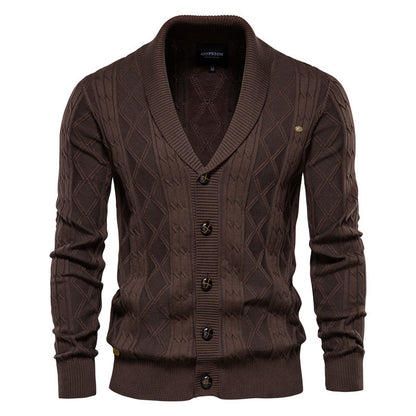 Cardigan Matelassé pour Hommes - Style Urbain et Confort Chaleureux