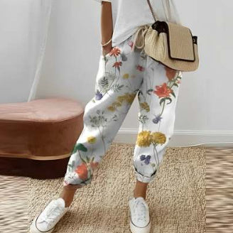 Pantalon Elma en Coton et Lin