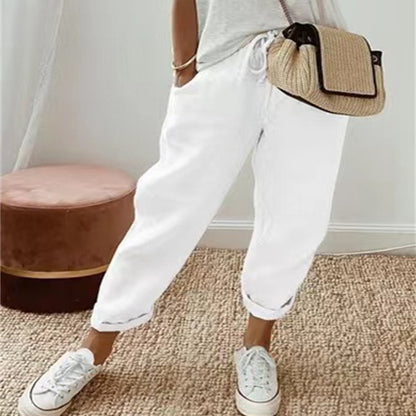 Pantalon Elma en Coton et Lin