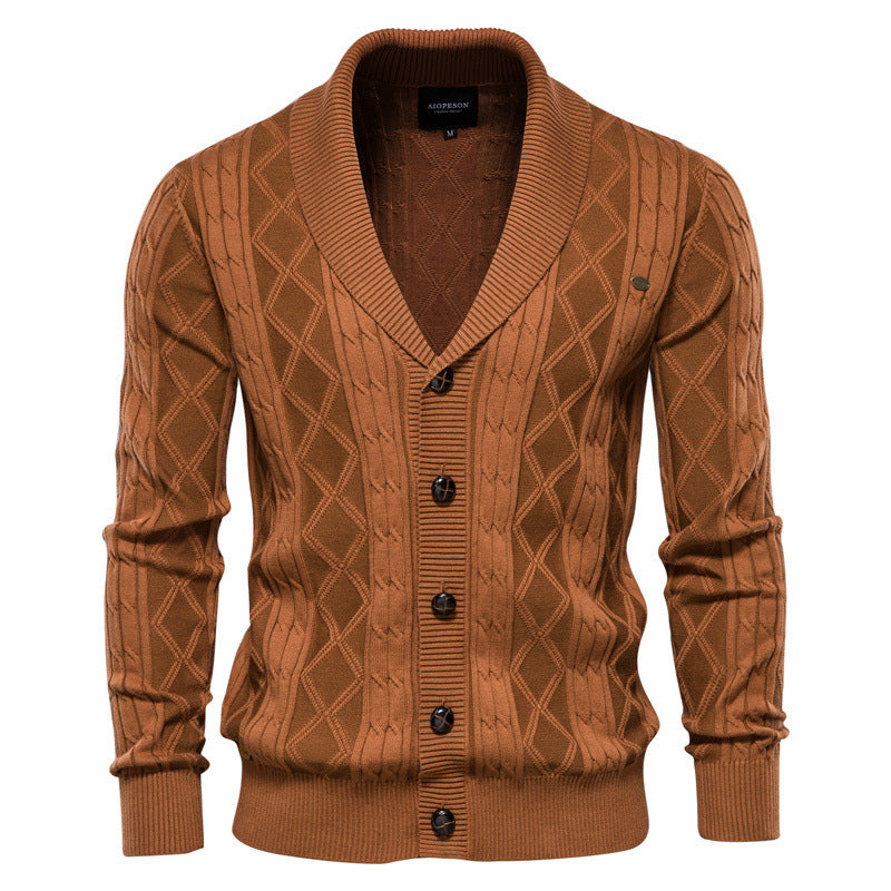 Cardigan Matelassé pour Hommes - Style Urbain et Confort Chaleureux