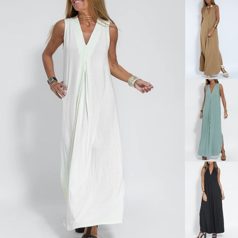 Robe longue élégante + Cardigan OFFERT