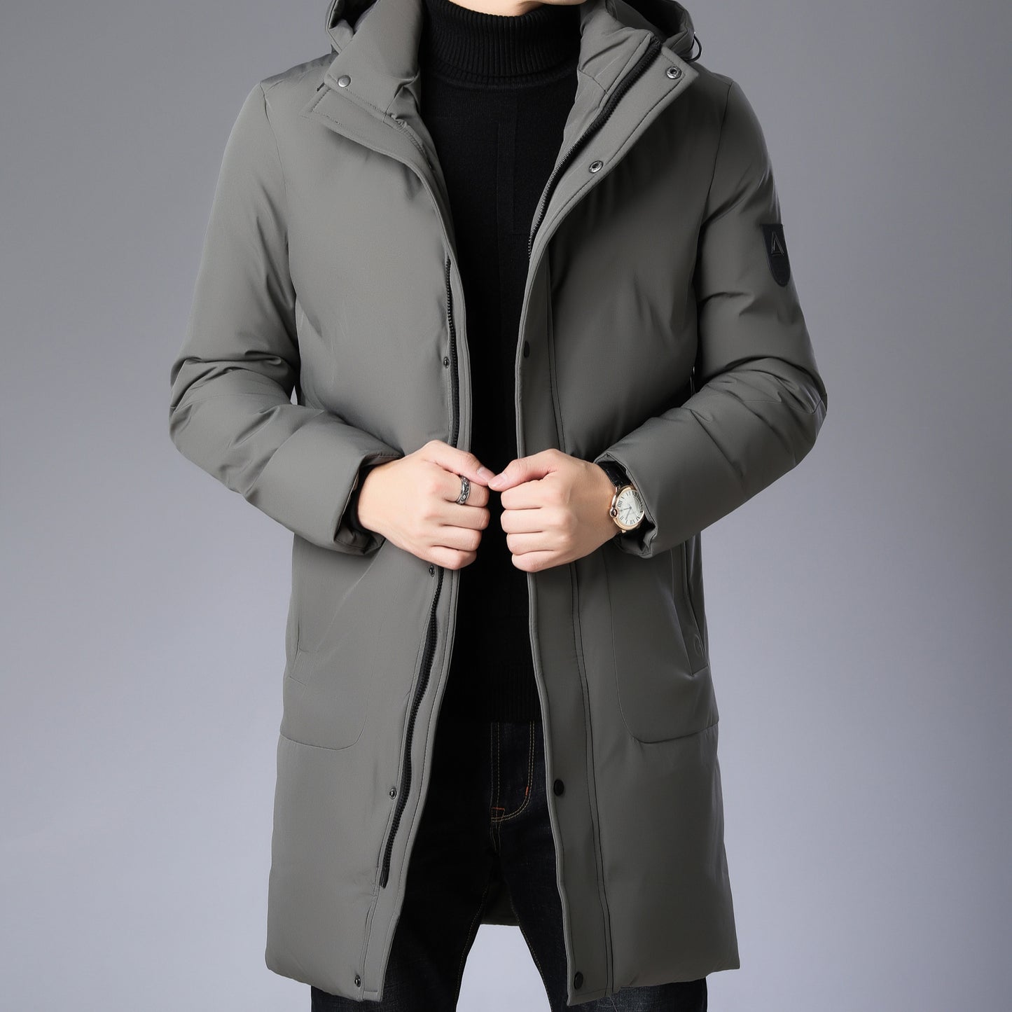 Manteau à Capuche Ample pour Hommes