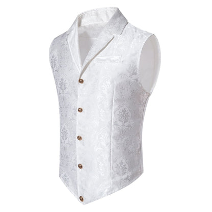 Gilet de Costume Jacquard pour Hommes