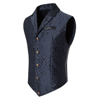 Gilet de Costume Jacquard pour Hommes