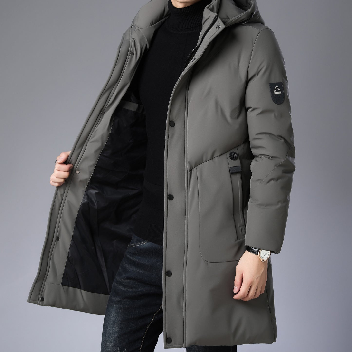 Manteau à Capuche Ample pour Hommes