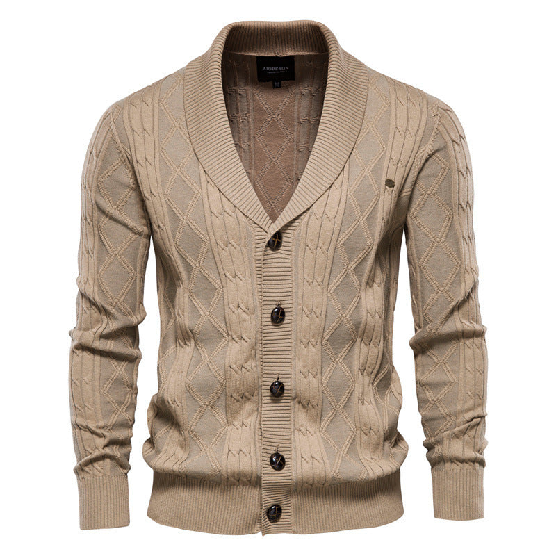 Cardigan Matelassé pour Hommes - Style Urbain et Confort Chaleureux