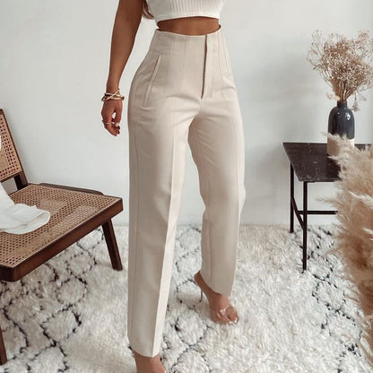 Pantalon Femme Taille Haute – Chic, Confortable et Tendance