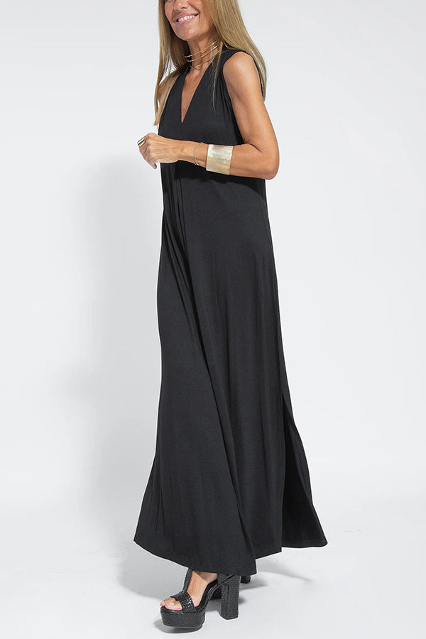Robe longue élégante + Cardigan OFFERT