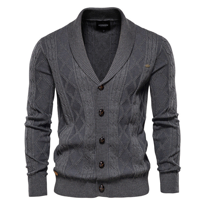 Cardigan Matelassé pour Hommes - Style Urbain et Confort Chaleureux