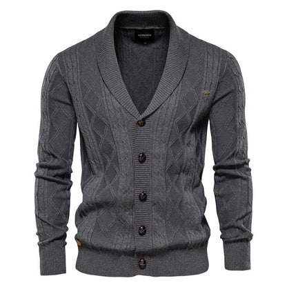 Cardigan Matelassé pour Hommes - Style Urbain et Confort Chaleureux