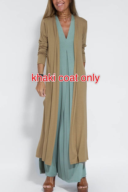 Robe longue élégante + Cardigan OFFERT