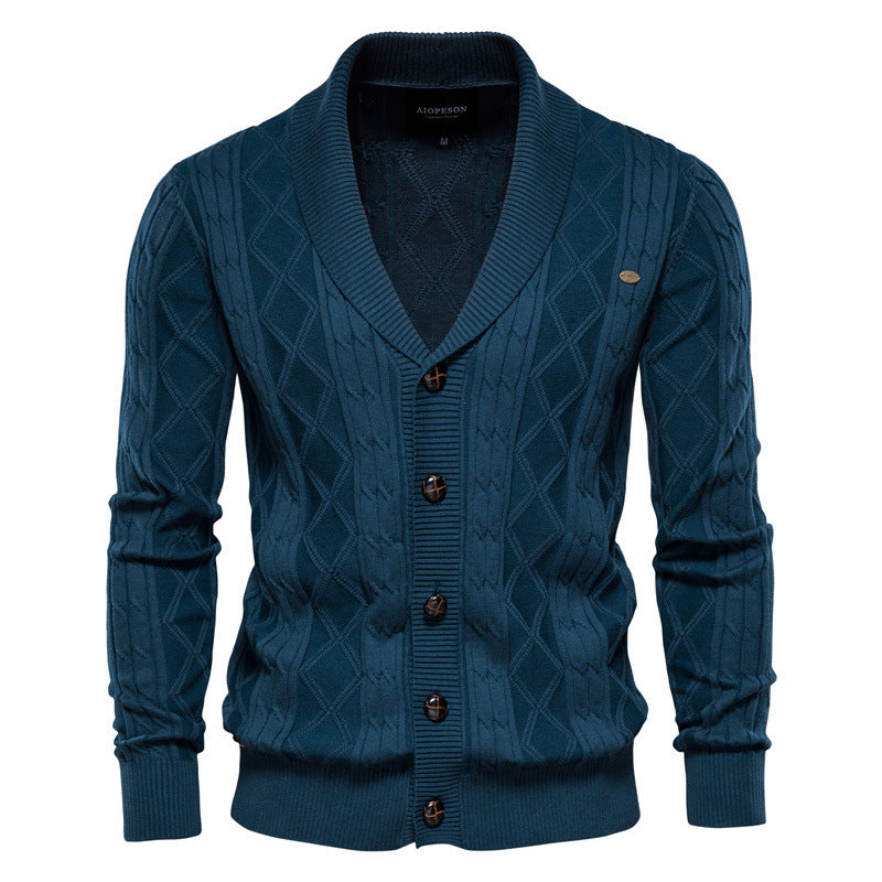 Cardigan Matelassé pour Hommes - Style Urbain et Confort Chaleureux