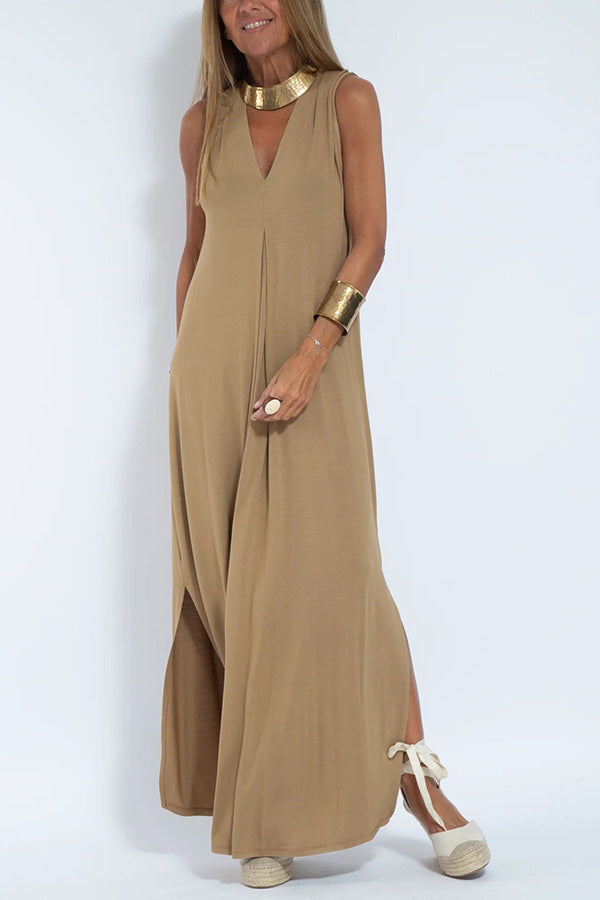 Robe longue élégante + Cardigan OFFERT